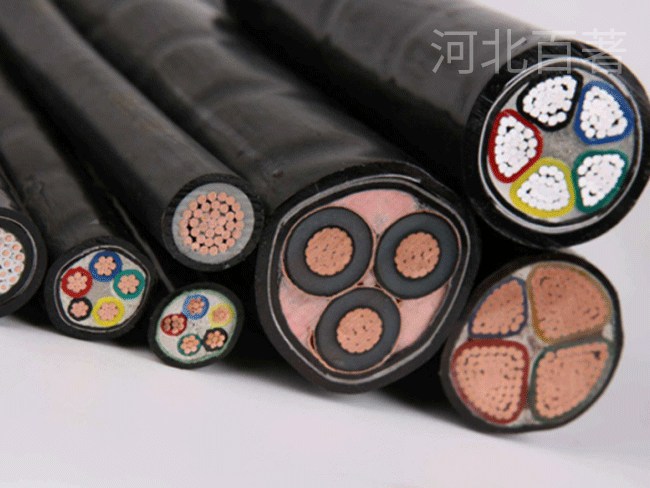 電纜橋架內部多根電纜 電纜橋架內部多根電纜